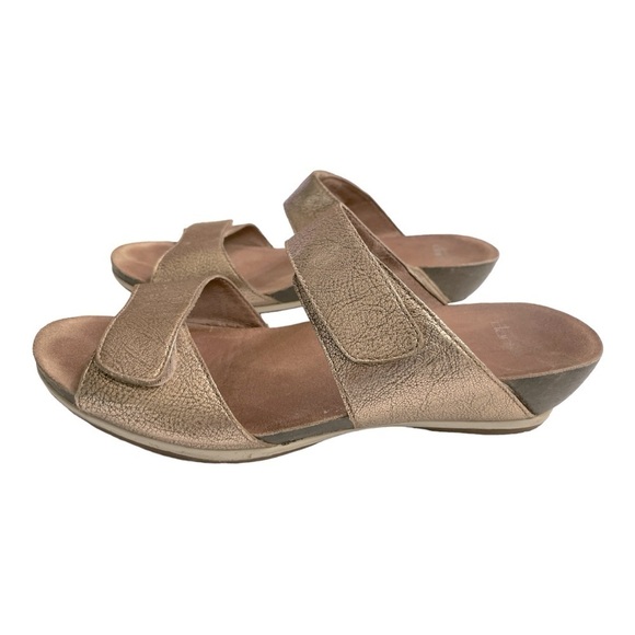 Dansko Vienna Metallic Gold Nappa Sandal size 41 ( 10.5- 11 US ) - Picture 1 of 16